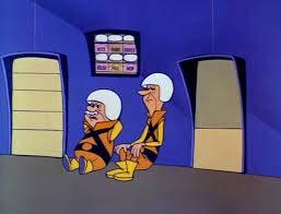 Mr. Spacely: JETSON. YOU'RE FIRED! George enlists advice from Henry Orbit.. George Jetson: I'm a big coward. I m scared of that OASIS C2. Henry Orbit: Now, now, Mr. Coward. Er, I mean Mr.