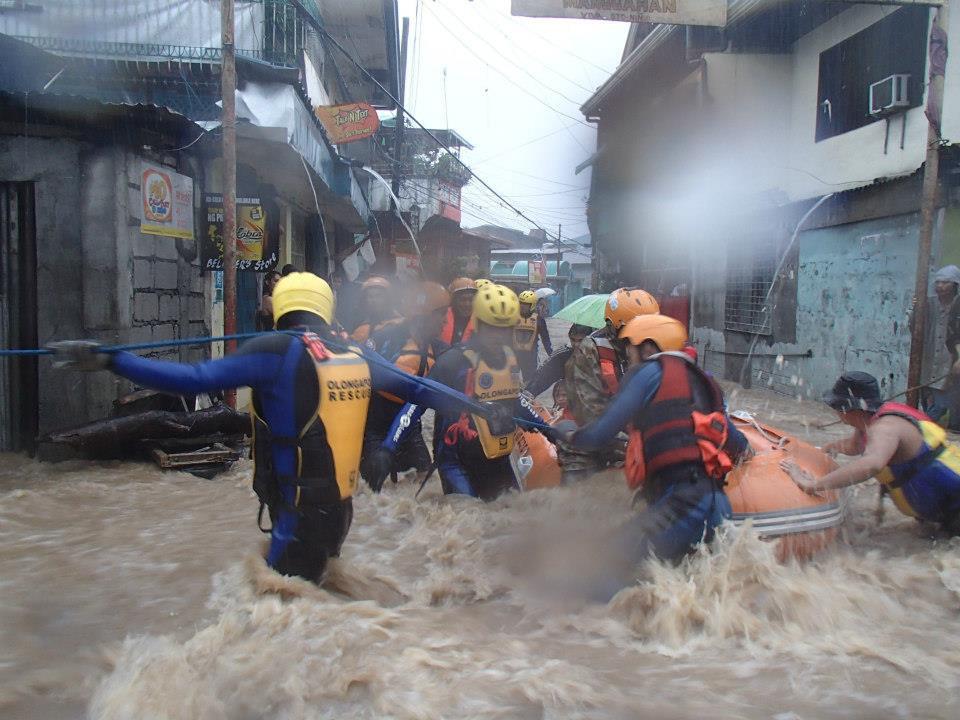 services in Surabaya, Indonesia; Kobe citizens at an AUICK Seminar; flood