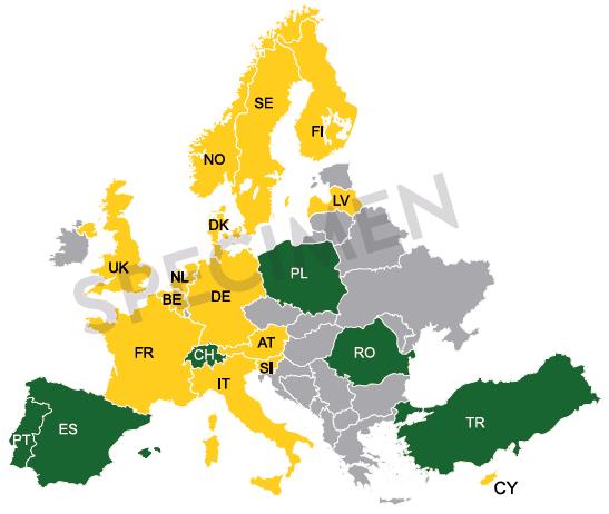 JPI Urban Europe Yellow: 14 Member Countries Green: 6 Observer Countries 3 ERA-NET Cofund actions within JPI Urban Europe: ERA-NET Cofund Smart Cities & Communities (ENSCC) 26 MEUR total call