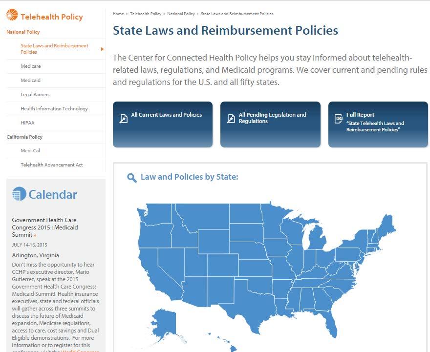 TELEHEALTH STATE-BY-STATE POLICIES, LAWS & REGULATIONS Laws,