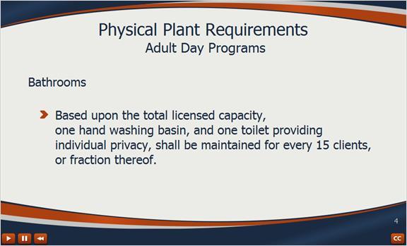 4.3 Physical Plant Requirements All Adult Residential Care