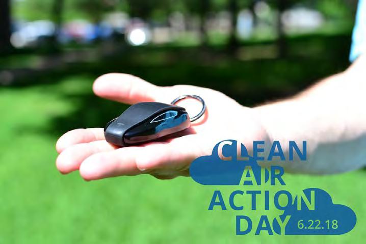 5. Today is Clean Air Action Day. Pledge to do at least one thing to help improve air quality.