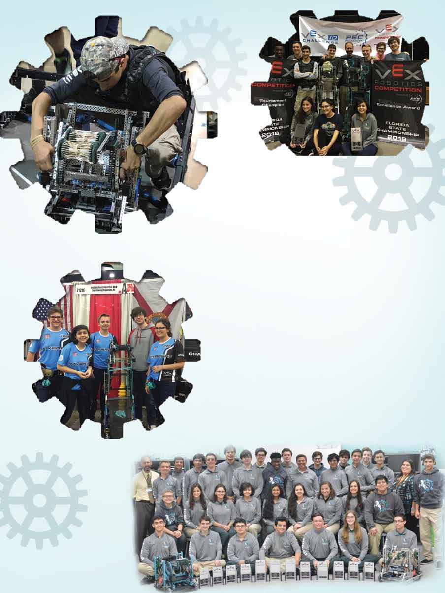Robotics All Geared Up! The Maverick Robotics Program offers students the ability to explore potential STEM (Science, Technology, Engineering, and Mathematics) related career opportunities.
