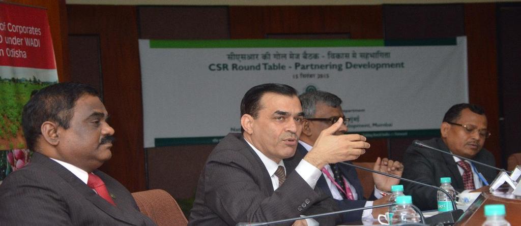 CSR Round Table - Partnering Development, 15 th September 2015 FSPD, Head Office has organised a programme CSR Round Table- Partnering Development with major Corporate Houses on 15 September 2015 at