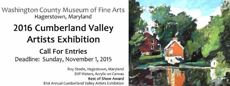 WCMFA Call for Art---2016 Cumberland Valley Artist Exhibition WCMFA Call for Art---2016 Cumberland