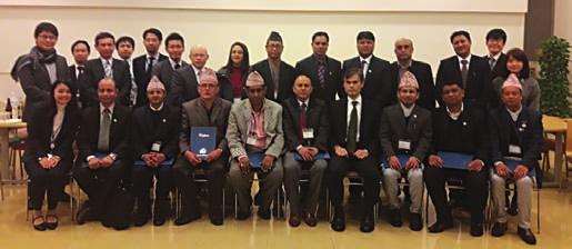 Training Participants in Japan JICA'S ASSISTANCE: To enhance the power of Nepalese people to develop the nation and for Nepal's self-reliance technical capacity building effort.
