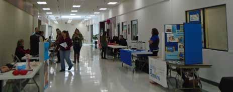 A transportation fair was held at the Monticello WorkForce Center: 20 employers, two training institutions, and two support agencies shared sector