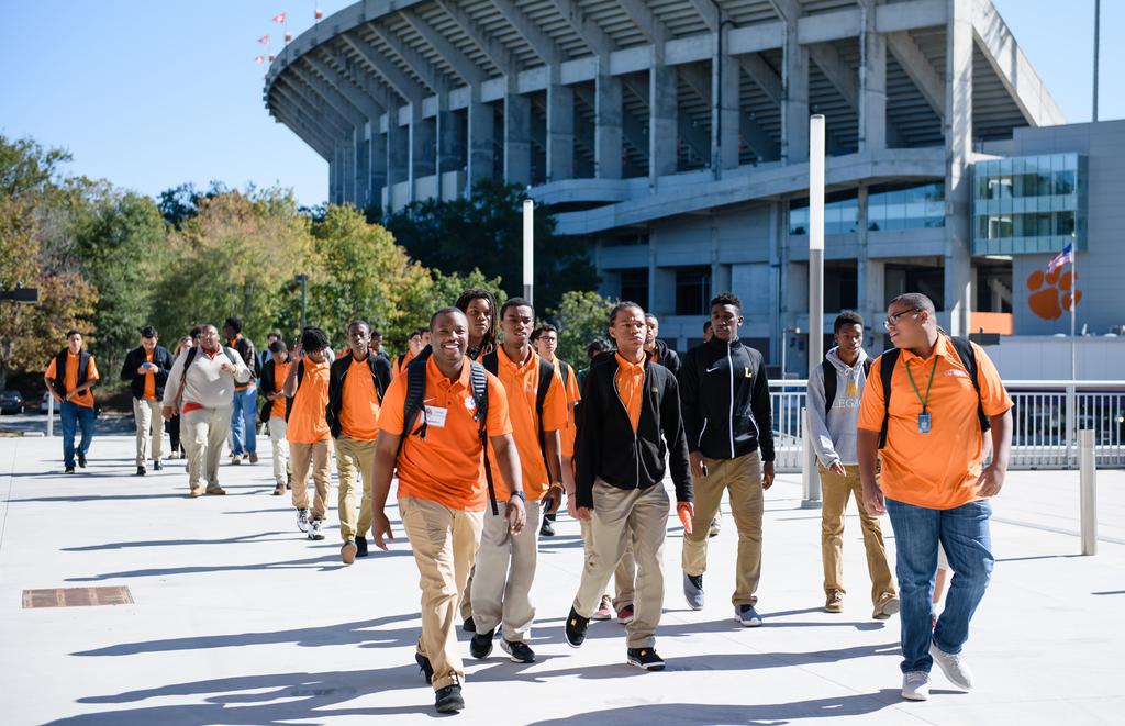 TIGER ALLIANCE Tiger Alliance is Clemson University s bold step to help empower, enlighten and develop African-American and Hispanic young men by emphasizing the importance of education and sharing
