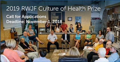 2019 RWJF Culture of Health Prize Phase I