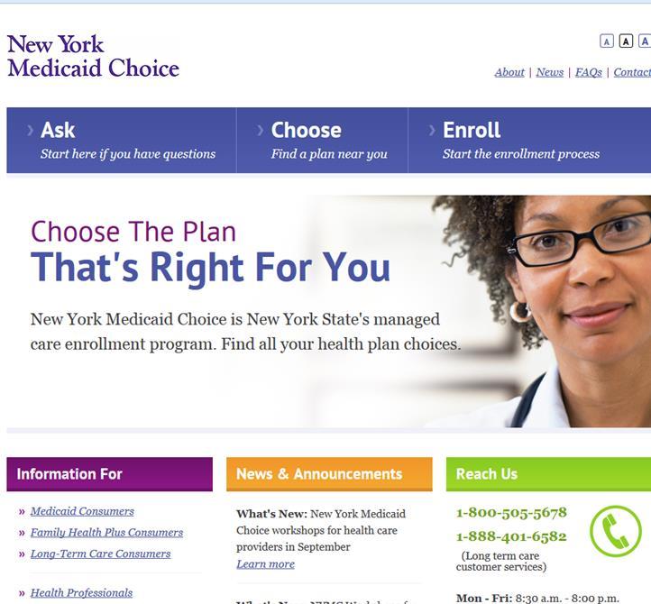 How do I choose a plan? NY Medicaid Choice www.nymedicaidchoice.