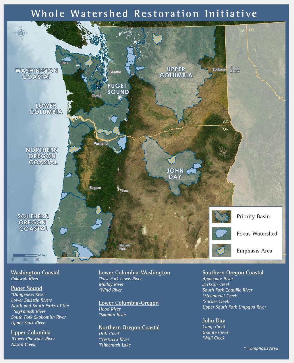 Map of Priority Basins, Focus Watersheds and Emphasis Areas 4