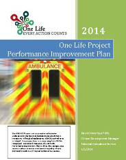 The One Life Project has been broken down into a number of key work-streams with 80 specific goals contained within a Performance Improvement Plan.