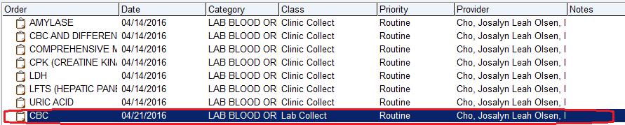 MGH Core Lab Department How to Create HOV off of Order 1. Find patient 2.