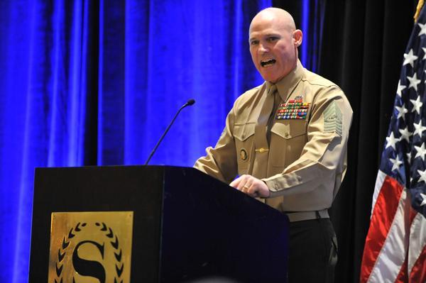 NAVAIR News Release Assistant Secretary of the Navy for Manpower and Reserve Affairs Juan Garcia speaks at the 2nd annual Wounded Warrior Hiring and Support.