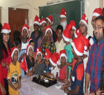 The team bought gifts for the children from the funds-raised, as per their wish list, which was given to