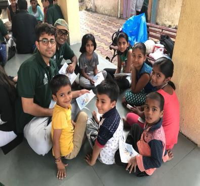 This session aimed at educating the residents on how to file an F.I.R, use an ATM card, basics first aid and an interactive session with the children.