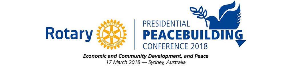 Don t miss the opportunity to hear from the top international and national speakers on Economic & Community Development & Peace This is one of six Presidential Conferences Rotary International
