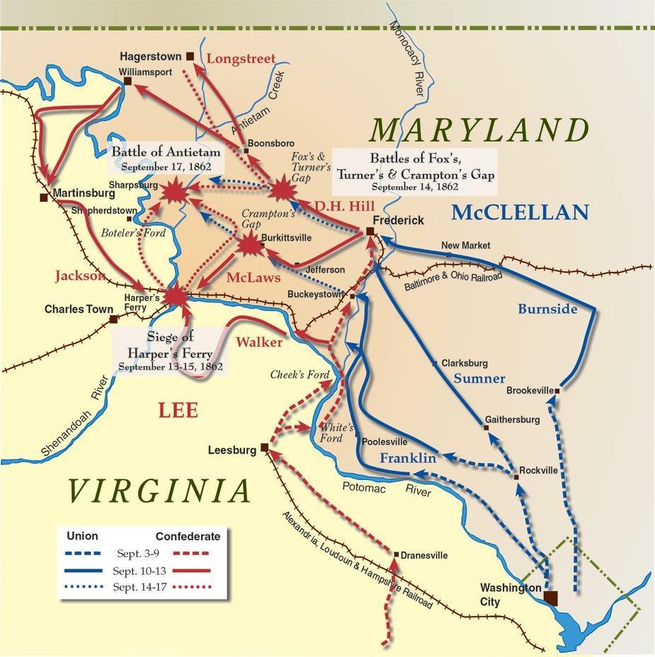 III. Early Battles p. 004 D. Battle of Antietam 1. September 17, 1862 2.