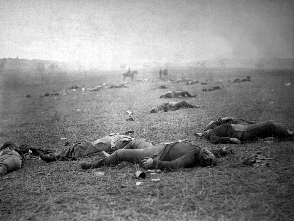 I. Gettysburg, PA p. 011 C. Overview 1. Union losses 23,000 casualties, Confederates had 28,000 casualties 2.