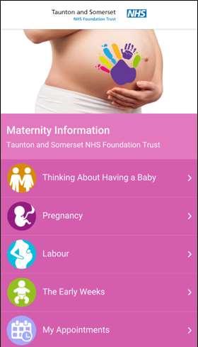 The right information, at the right time, at their fingertips Handi Maternity The app contains general pregnancy information that is useful to all prospective parents and their families, but also