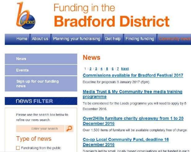 Funding news Tick a topic to see only that kind of news e.g. grants. Remember to Clear all to see the full list again. Where to look for funding? Networking!