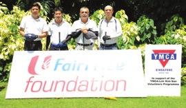 Fundraising 14 th YMCA CHARITY GOLF @ Tanah Merah Country Club on 16 & 17 May 2013 Main sponsor NTUC FairPrice Foundation s flight, led by Mr Peter Teo (far right), General Manager of Supermarket
