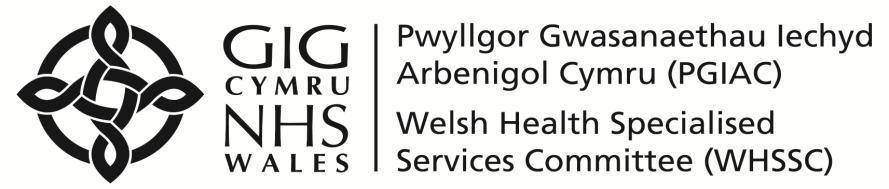 An Integrated Plan for Commissioning Specialised Services for Wales 2014/15 2016/17 Technical Document Status Final Version Number 2.