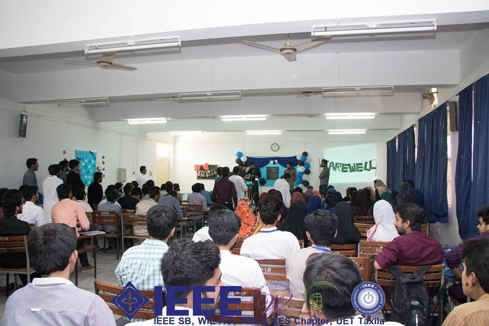 Farewell 2k13 session: Date: May 12, 2017 IEEE UET Taxila Student Branch arranged a farewell party for the passing out member of the student branch.
