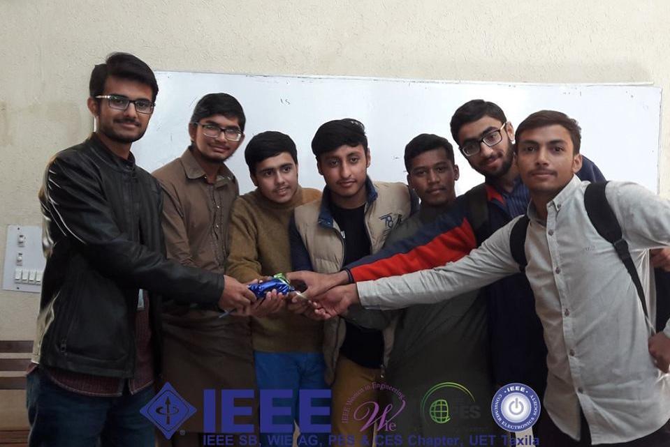 Ice Breaking Session for batch 2k17: Date: November 27, 2017 An ice breaking session was arranged by IEEE UET Taxila to interact with the freshmen and introduce them to the IEEE UET Taxila Student