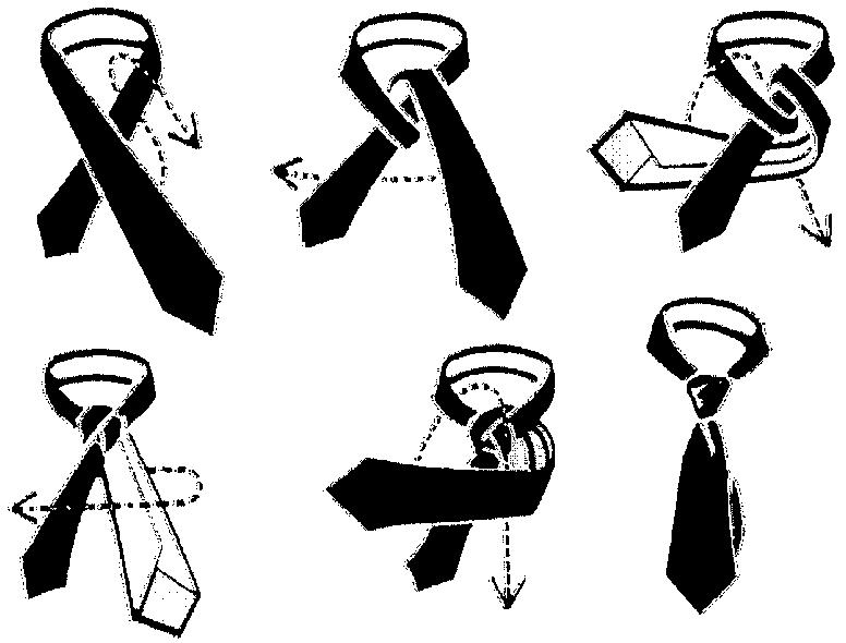DETAILED STEPS TO TIE A NECKTIE DOUBLE