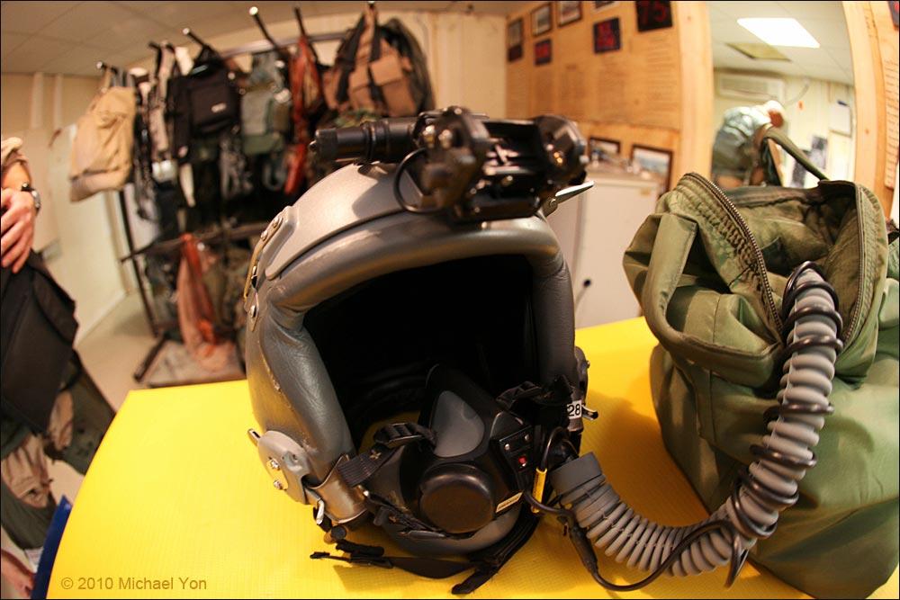 The helmets offer no ballistic protection. Helmets that ground troops wear can stop bullets, and have done so in Iraq and Afghanistan on many occasions, usually knocking out the wearer.