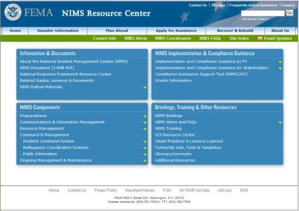 fema.gov/nrf NIMS Resource