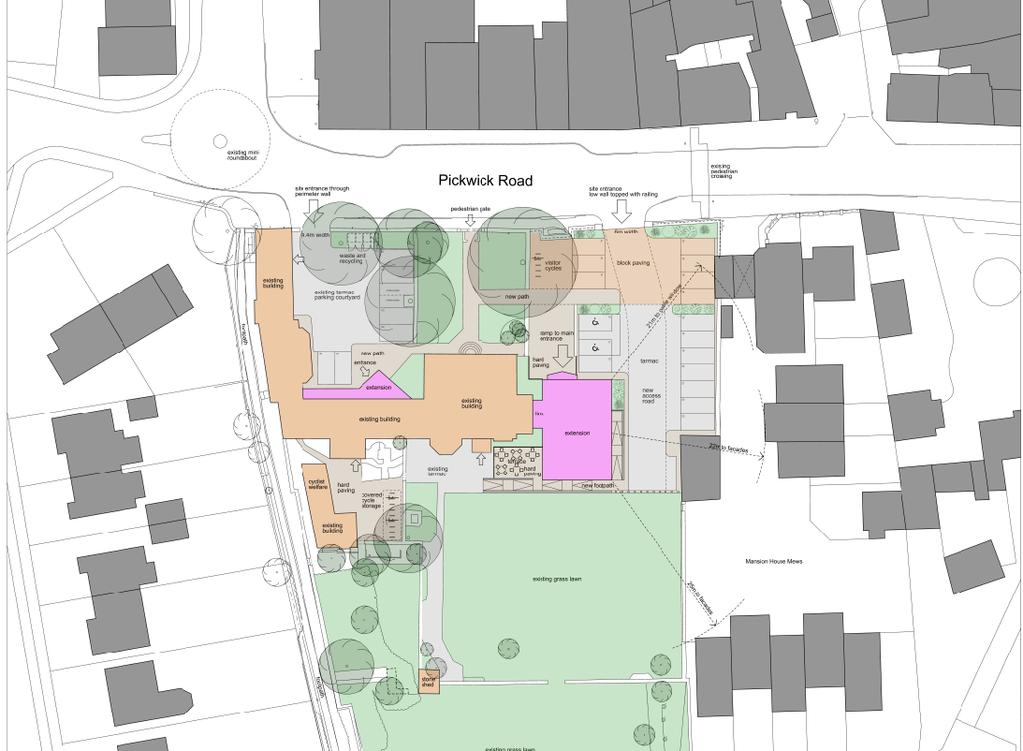 2.2 Scheme description Corsham Mansion House 2.2.1 Located in the centre of Corsham (see figure 1 below), the Corsham Mansion House project will build on the strengths identified and provide a