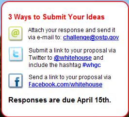 5M people White House Request for Grand Challenge ideas receives over 700 responses Source: www.