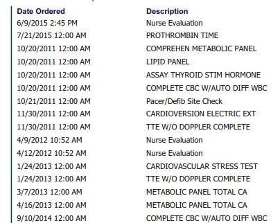 Outbound CCD Example #2 32 pages of information 2009 to 2016 52 medications - active, discontinued and expired meds 30 sets of vital signs 15 procedures not sorted