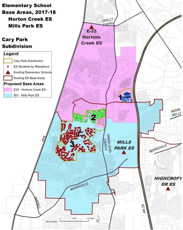 (Area 2) requested to remain at Mills Park ES Base instead of being reassigned