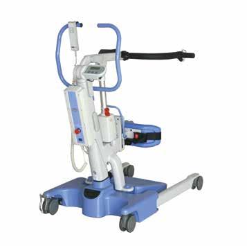 The Elevate is an active lift designed to improve the lifting experience for both the caregiver and the patient. It is both compact and sturdy with a safe working load rating of 440 lbs.