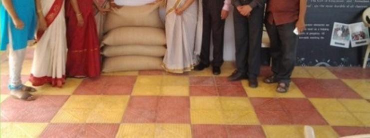 Sumitra Bansal, President, Corp Kiran, in the presence of Mrs. Devika Kulshekharan, Mrs.