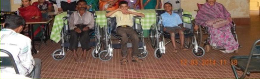 Physically Handicapped, Belgaum Mrs. Bharati Suresh, President & Mrs.