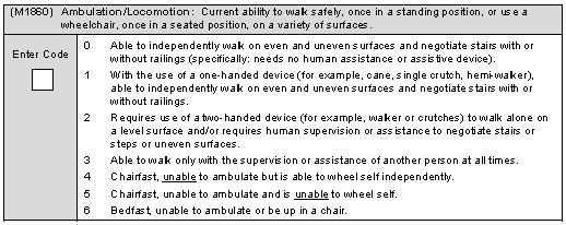 OASIS-D GG0100 - SOC/ROC Assesses patient s usual ability prior to illness, exacerbation or injury M2102