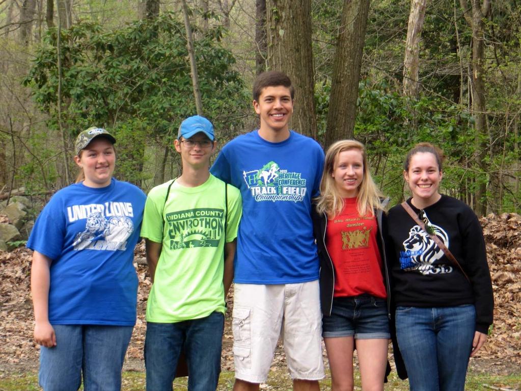 The winning team from the 2015 Indiana County Envirothon was the United High School Hellbenders.