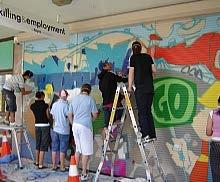 Initiatives & Programs ARTWORK ON ROLLER SHUTTERS 2005 Lendlease facilitated a partnership with the North St Marys