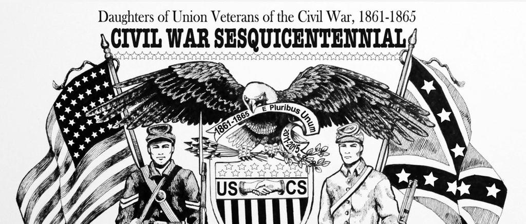 --S Sesquicentennial Emblem: The Sesquicentennial Emblem of our Order symbolizes the 150th anniversary of the Civil War, sometimes referred to as the American Civil War, the War Between the States