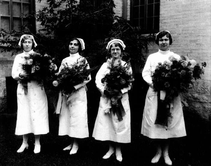 First Graduates - 1926 At the time, student nurses spent three months in