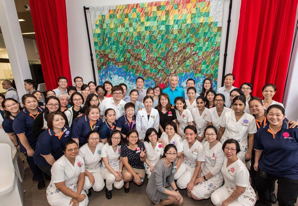 previous one. The new AMK Polyclinic was officially opened on 30 June 2018 by Guest-of-Honour Prime Minister (PM) Lee Hsien Loong, together with Dr Lam Pin Min, Senior Minister of State for Health.