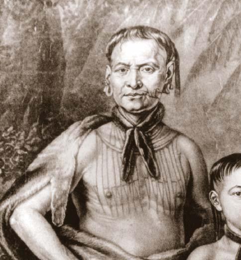 Above: Tomochichi was chief of the Yamacraw tribe, which gave their name to the bluff where Savannah is located.
