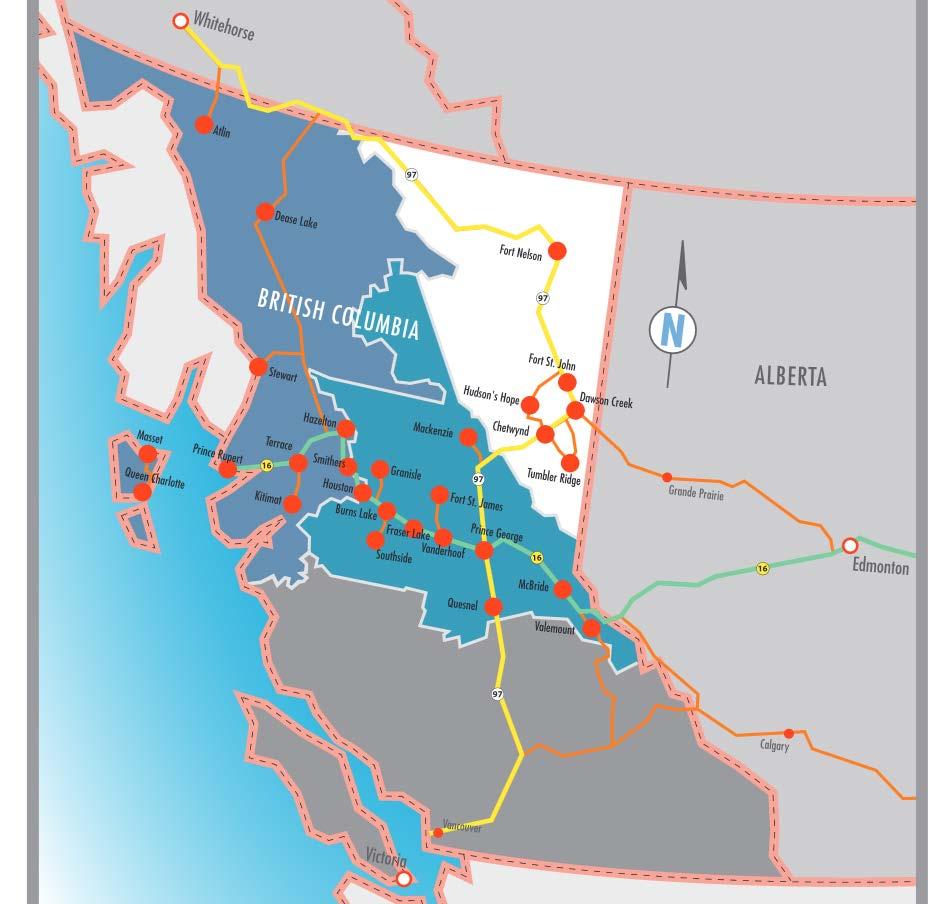 Where do I work? Northern BC: 300,000 people 6.