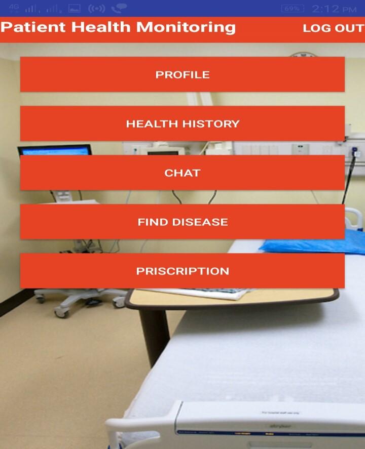 Figure 3. Mobile Application Fig.Health-history in mobile application IV.