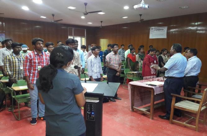 Field Coordinator Programme A Field Coordinator Programme was organised on 16 th September, 2016 at EDII, Chennai to train the Field Coordinators attached with various Hubs and a refresher programme