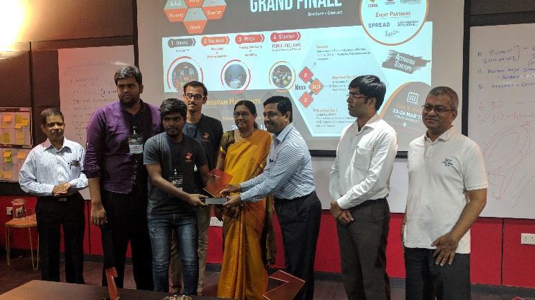 Following teams were selected as Top 5 Winners of the event by the jury: 1) Mobility Guidance System For Blind Adle Ahamed Hussainy S Ksr-Iet, Coimbatore 2) E-Commerce For Old/New College Books